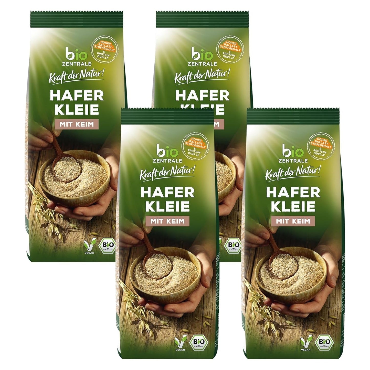Biocentral ekologisk havrekli 1 kg | Fördelaktigt paket | Proteinkälla med hög fiber | Naturligt vegansk | Från EU:s jordbruk | Lågt sockerinnehåll