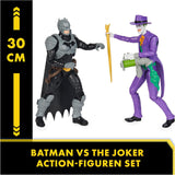DC Batman Adventures Batman Vs the Joker Actionfigurset, 30 cm - 2 helt rörliga figurer med 12 växlar för spännande rollspel, leksak för 4+ barn Actionfigurer Naty Shop