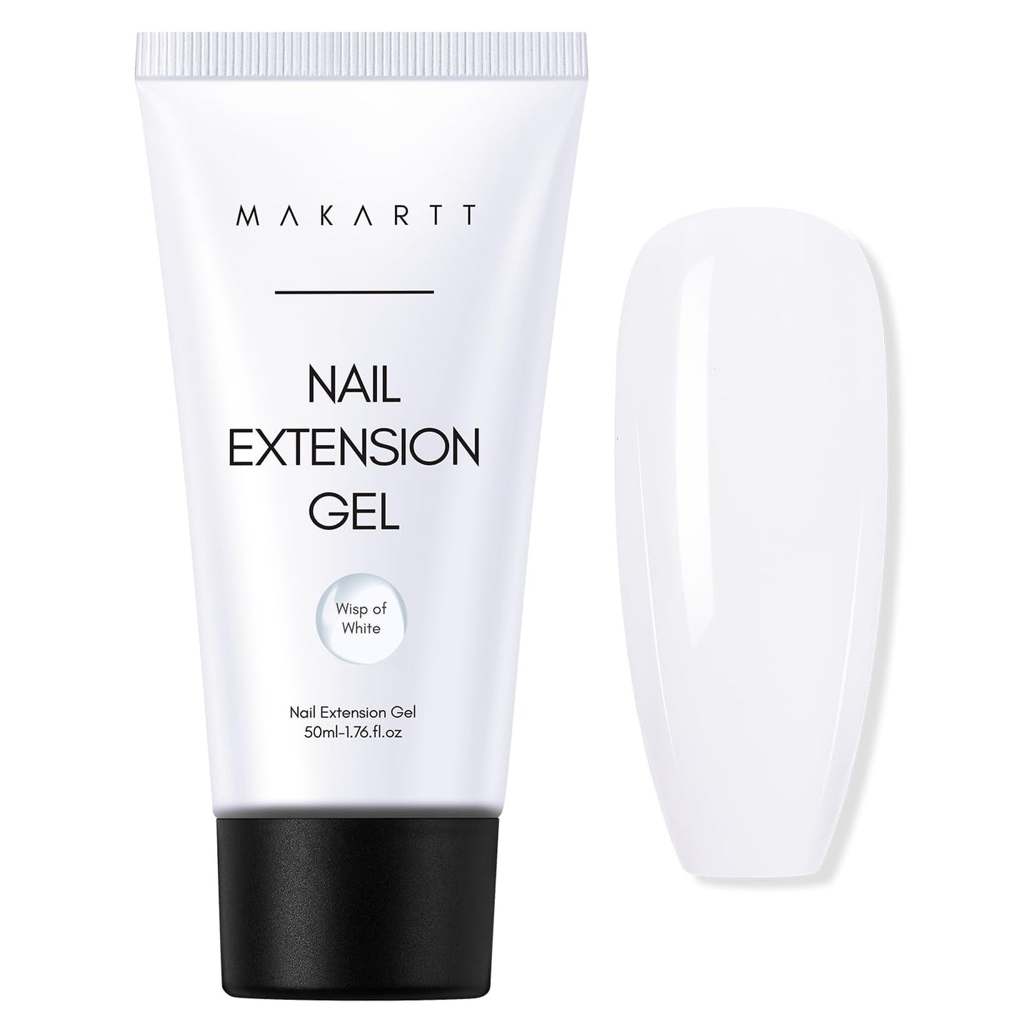 Makartt Poly Nail Extension Gel - 50 ML Extension Builder Akryl Poly Nägel Aufbaugel Extender Gel Für Gelnägel Für Nagelverlängerung, Nagelstärkung, Nail Art Dekoration(Transparent)