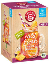 Teekanne Cold & Fresh BIO 4Er Mix - Med de nya varianterna citron-mint, persika-maracuja, apelsin-rosmarin, grapefrukt-mint-ingfära (4 X 45G)