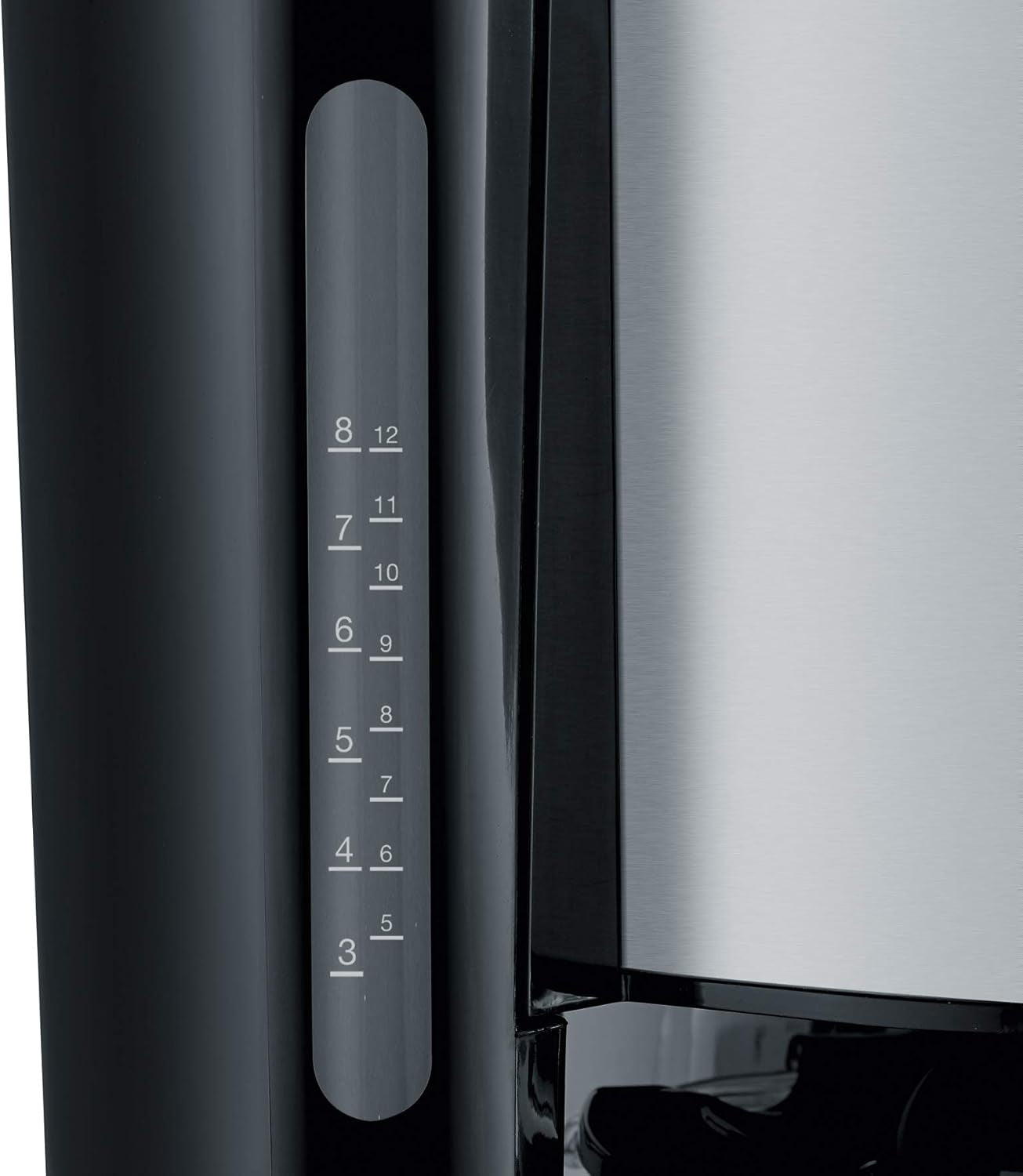 SEVERIN "TypeSwitch" espressomaskin med termokanna, AromaSwitch för att välja mellan 2 bryggprofiler, kaffemaskin för upp till 10 koppar, 1000W, borstat rostfritt stål-svart, KA 4845