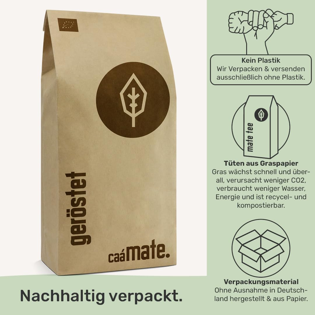 Rostat Mate Tea BIO 1 KG ● Yerba Mate Tea ● Ekologiskt, Fairtrade & lufttorkat