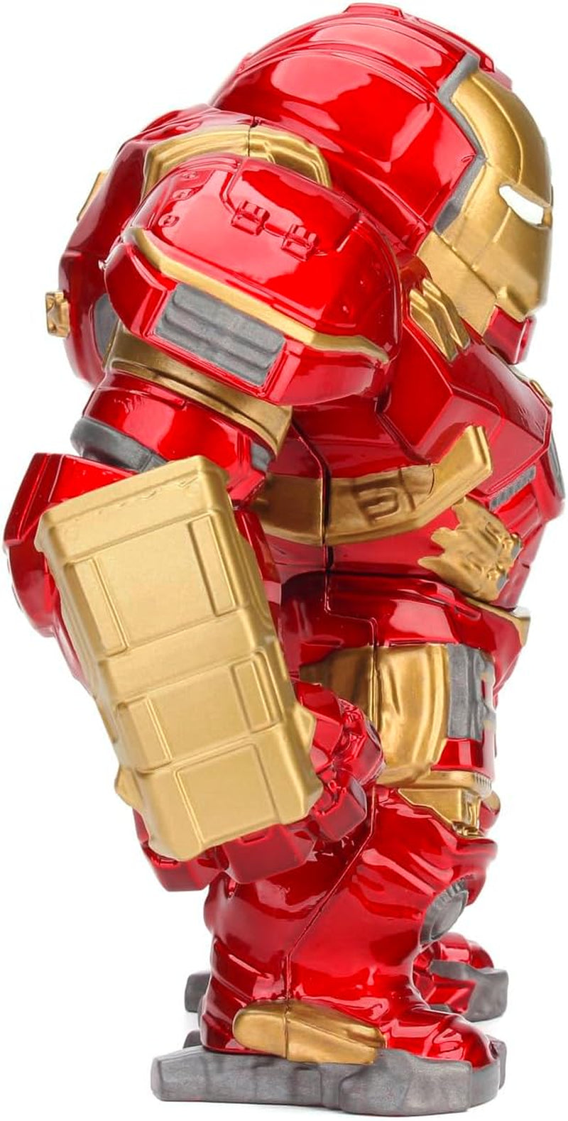 Jada Toys Marvel Figure Hulkbuster & Ironman, Öppen och stängd hjälm, Samlarfigurer, Set, Die-Cast, Röd, Storlek: 6 tum Hulkbuster & 2 tum Ironman Actionfigurer Naty Shop