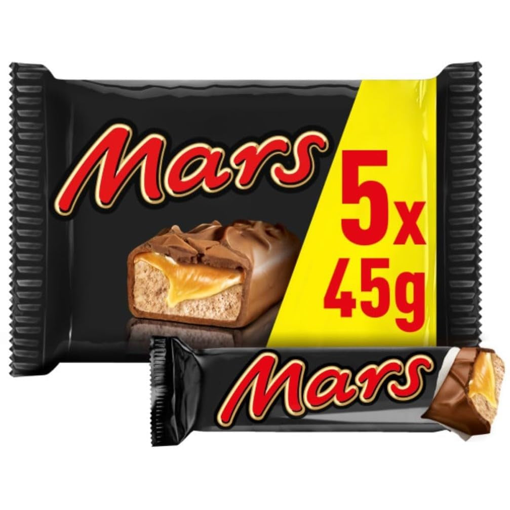 Mars chokladkakor, kola, choklad, 1 förpackning med 5 barer (1 x 225 g)