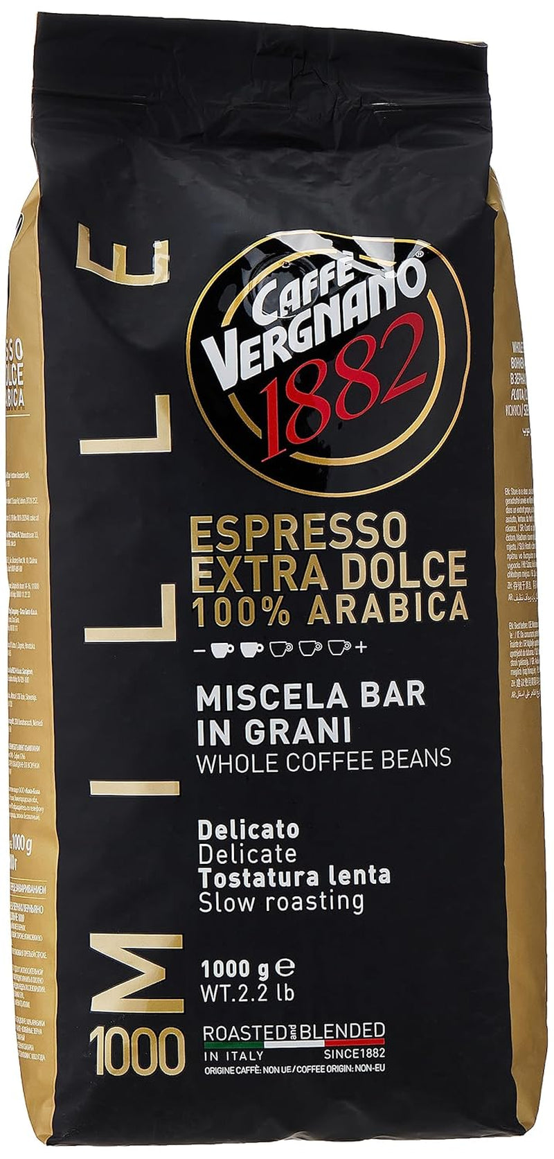 Caffè Vergnano EXTRA SÖT espressokaffebönor 1000 (1 kg)