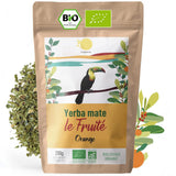 ORIGEENS BIO YERBA MATE med apelsiner 200 G - Fruktigt te I Ekologiskt orostat Yerba Mate te, utan stjälkar och damm I Energigivande och avgiftande dryck