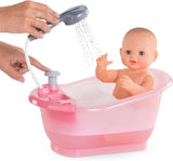 Corolle 9000141660 - Mon Grand Poupon badkar med pumpfunktion och gummiducky för alla 30-36 cm, 32,5 cm dockor, från 3 år