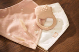 Jollein naturgummi babybitring - Vackra fåglar - Babybitring - Brickhjälp - Ofarlig och BPA-fri - Babyleksak