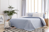 Todocama Fine Boutique Överkast med Diamantmönster Vår Sommar Höst Vinter 100 % Mikrofiber Extra Mjukt Multifunktionellt Överkast 105-200 X 260 cm Beige Sängar och filtar Besuche den Todocama-Store Ljusblå Cama 105 - 200X260Cm