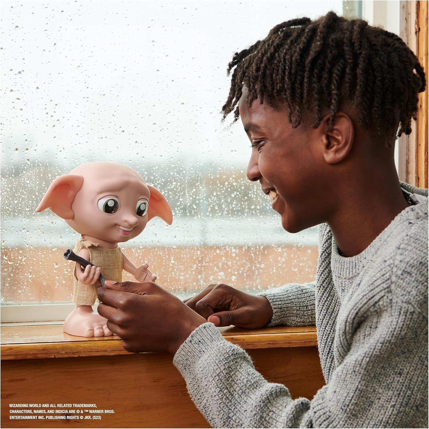 Wizarding World Harry Potter - Dobby House Elf Interactive Doll med 30+ ljud, meningar och rörelser, tysk-italienska, leksak för 6 år gammal, Fanartikel Dockor Naty Shop