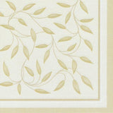 Papstar, 50 servetter "ROYAL Collection" 1/4-faldigt 40 Cm X 40 Cm champagne "New Mediterranean", #11651