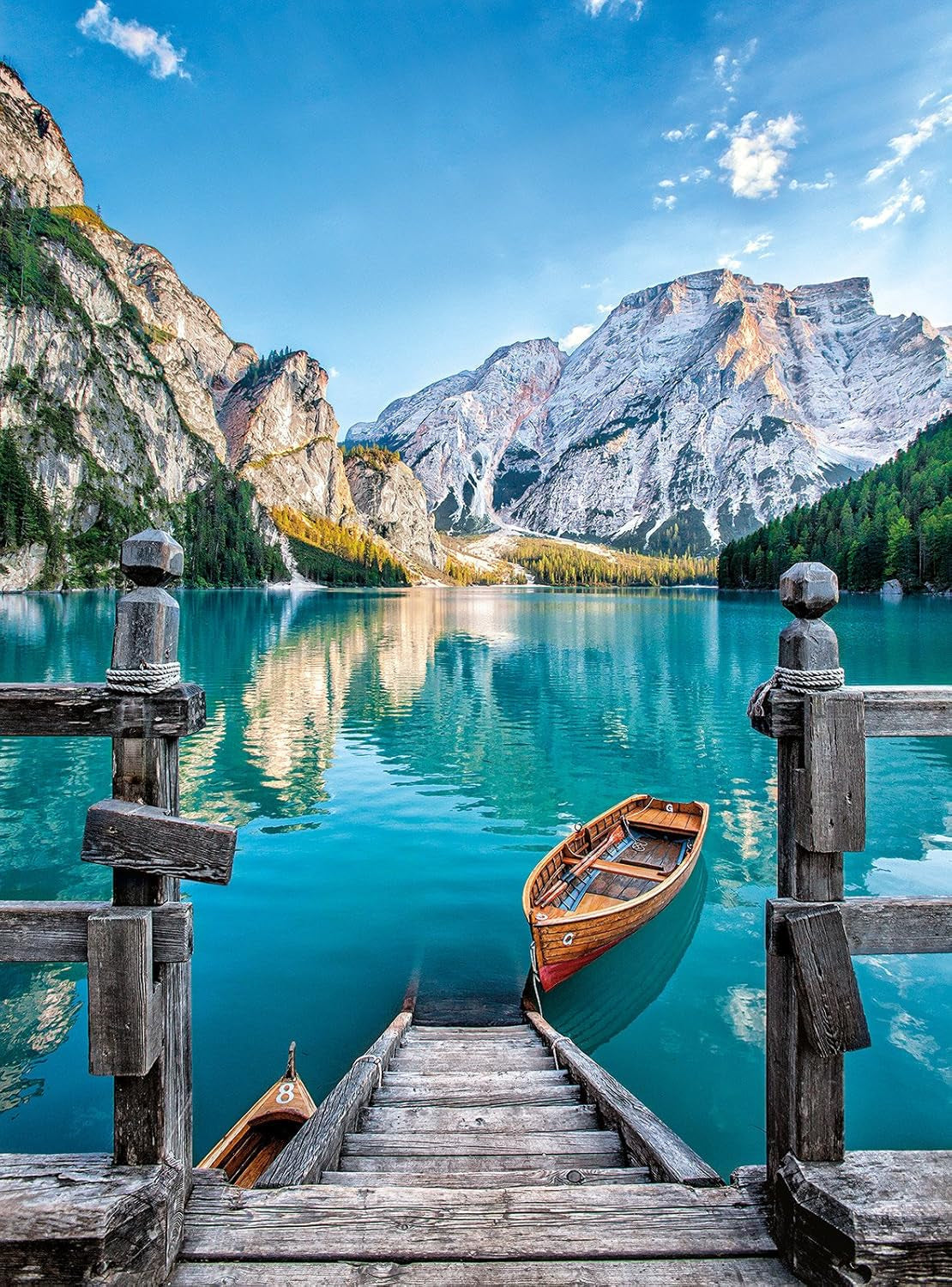 Clementoni 35039 Braies Lake - 500-bitars pussel från 9 år gammalt, färgglatt pussel för vuxna med djärva färger, skicklighetsspel för hela familjen, trevlig presentidé-pussel Naty Shop