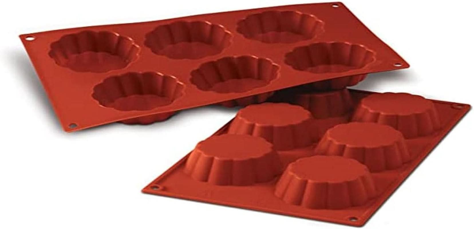 Silikomart Baking Form, 20.035.00.0060 SF 035, "SF 035 Briochette Cannellata" Kitchen Naty Shop Putin Deep