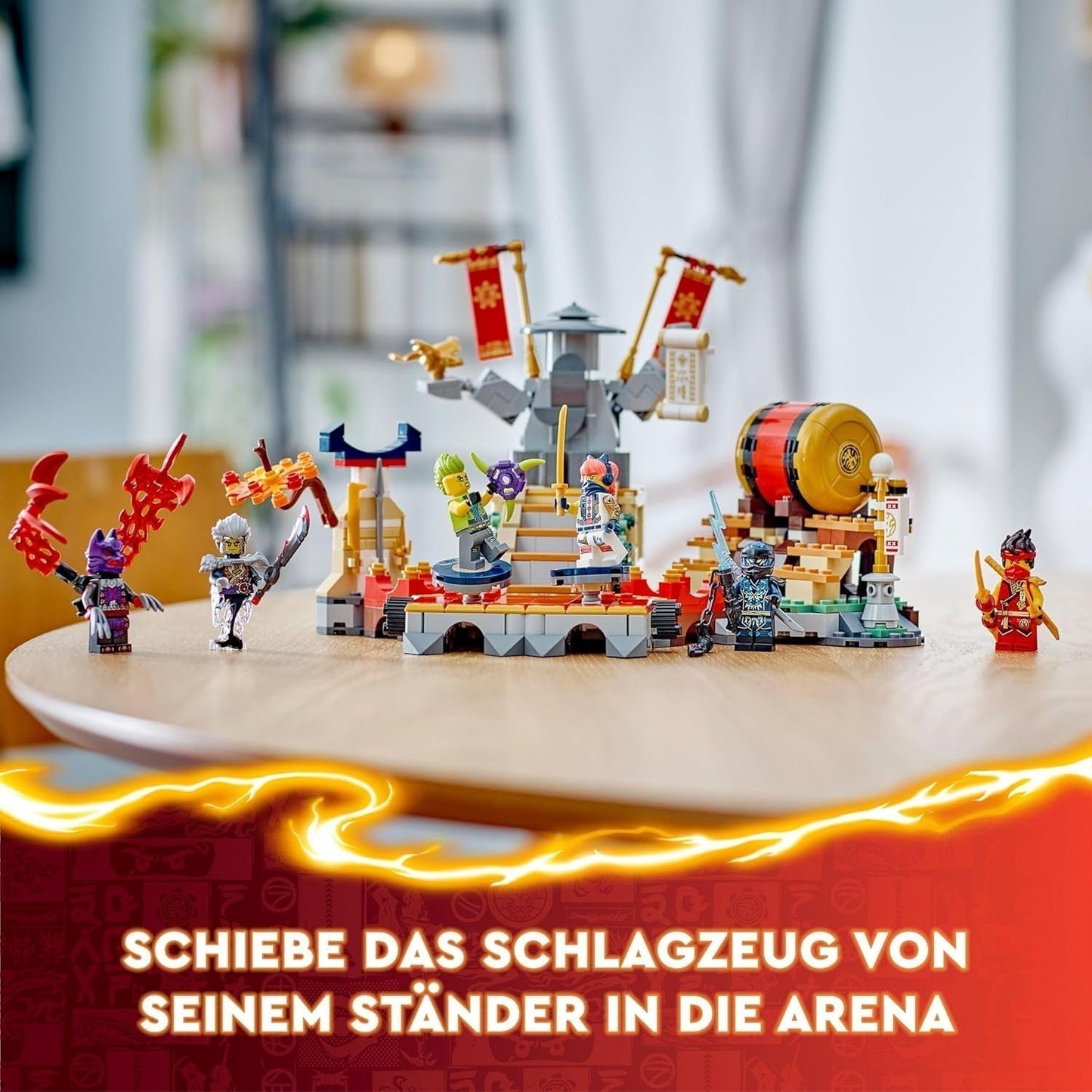 LEGO NINJAGO Tournament Arena Äventyrsleksak för barn Ninja lekset med 6 minifigurer Samling Byggset Födelsedagspresent för 7 år gamla pojkar och flickor 71818 Byggset Besuche den LEGO-Store