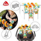 Fehn Activity Spiral Sleeping Forest - rör och håll barnvagnsleksak - babyleksak för säng, lekhage, barnvagn och bilbarnstol - motoraktivitetsleksak för spädbarn och småbarn från 0+ månader Babyleksaker Naty Shop
