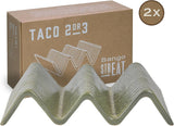 CreaTable, 33984, Street Food-serien, servisset för 2, Street Taco 2-ställ i stengods, diskmaskins- och mikrovågssäkert, kvalitetstillverkning