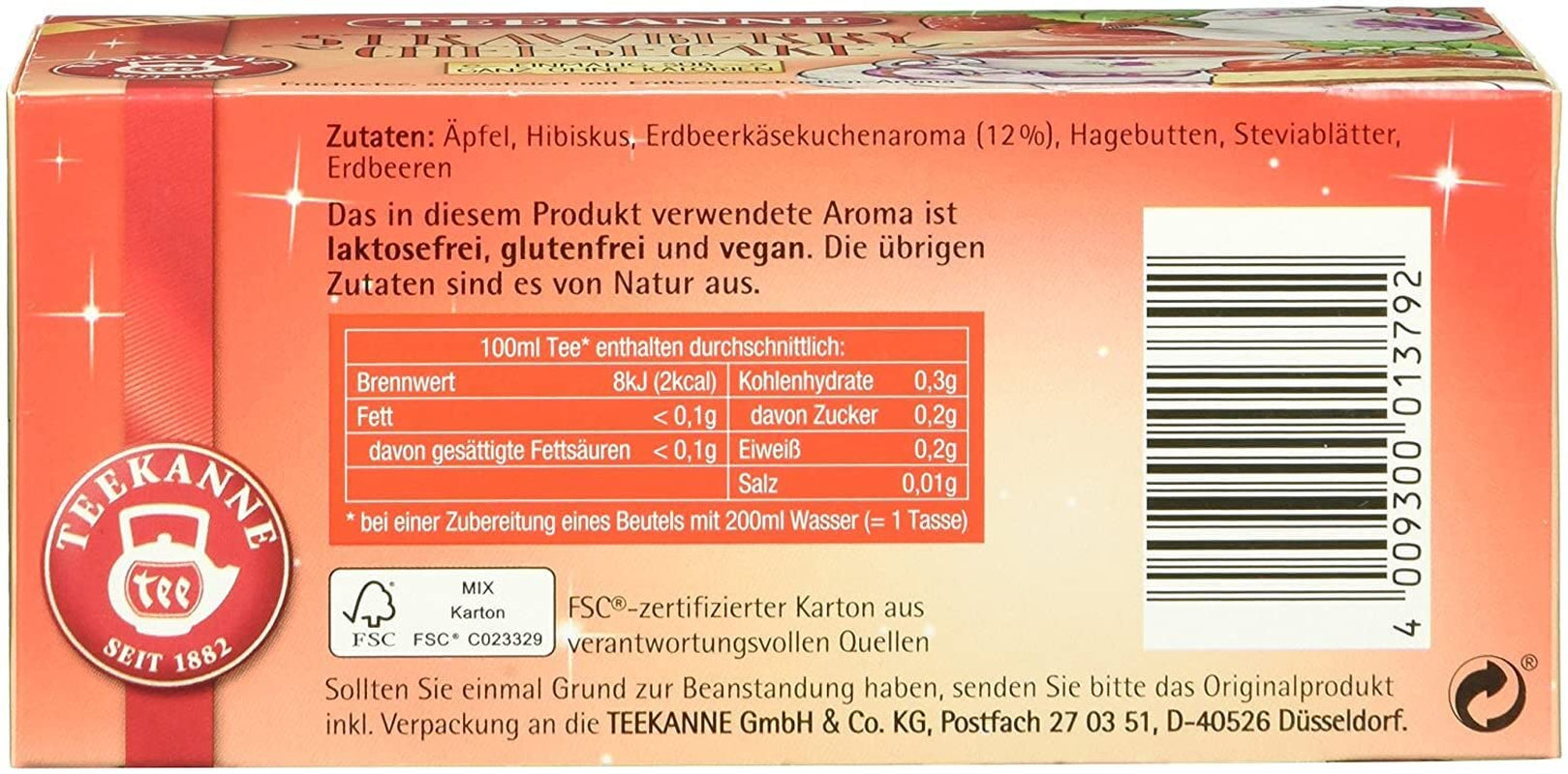 Teekanne Sweeteas Strawberry Cheesecake Strawberry Cheesecake 12-pack (12 x 18 tepåsar)