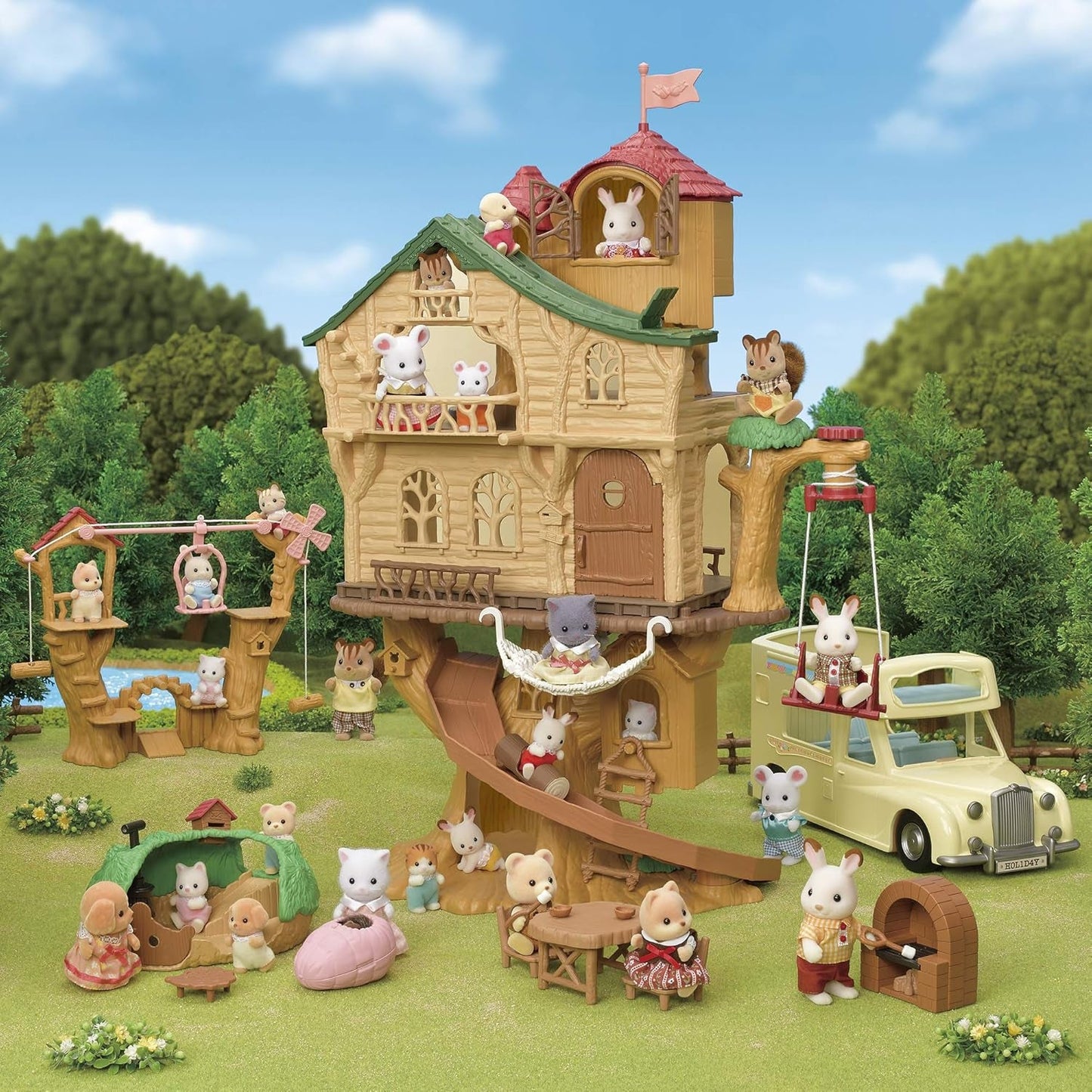 Sylvanian Families 5494 Trädkoja med äventyr - Dollhouse-lekset