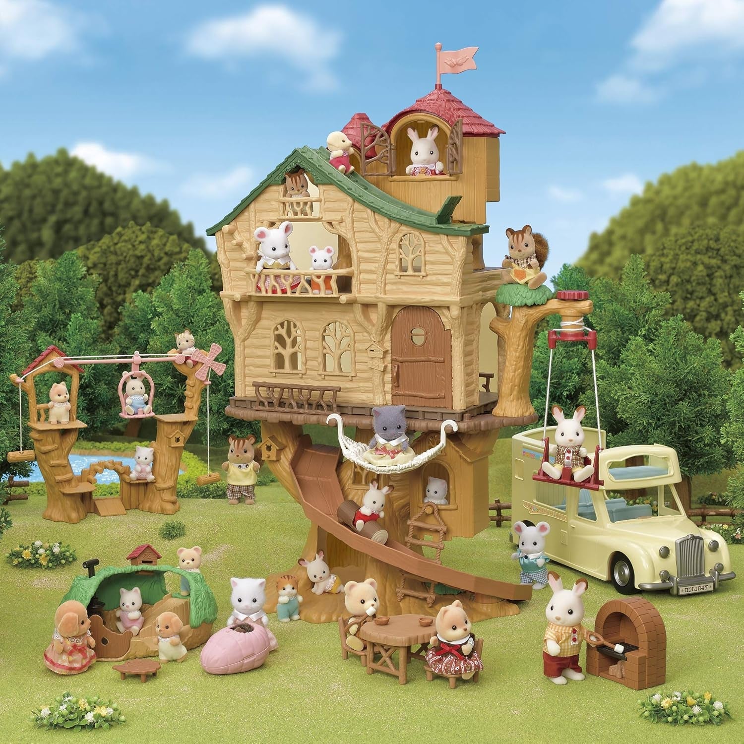 Sylvanian Families 5494 Trädkoja med äventyr - Dollhouse-lekset