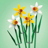 Påskliljor LEGO Botanicals - Påskpresenter för flickor och pojkar - Konstgjorda blommor för barn - Blombukett som dekoration i rummet eller på kontoret - Present för kvinnor - 40747 Byggset Besuche den LEGO-Store