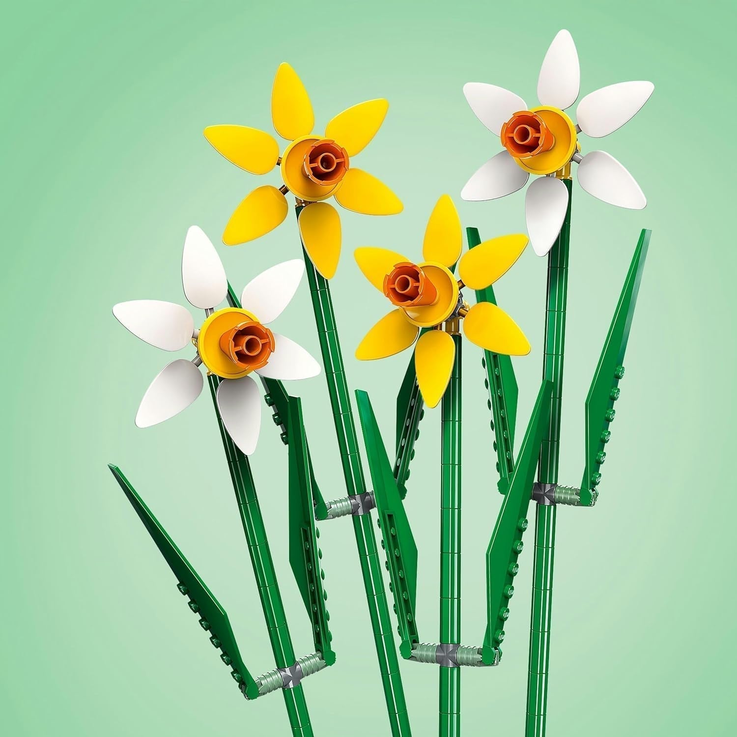 Påskliljor LEGO Botanicals - Påskpresenter för flickor och pojkar - Konstgjorda blommor för barn - Blombukett som dekoration i rummet eller på kontoret - Present för kvinnor - 40747 Byggset Besuche den LEGO-Store