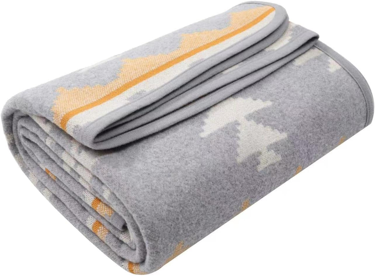 ACUSHLA 200,7X160 Cm, 1,7 kg, filt, yllefilt, varm resefilt, stickad filt, dekorativa filtar för soffa, stol, soffa, säng, vardagsrum, camping, lämplig för alla årstider Ww203 sängar och överdrag Beuche-Store den ACUSHcco MoroStore den 9"