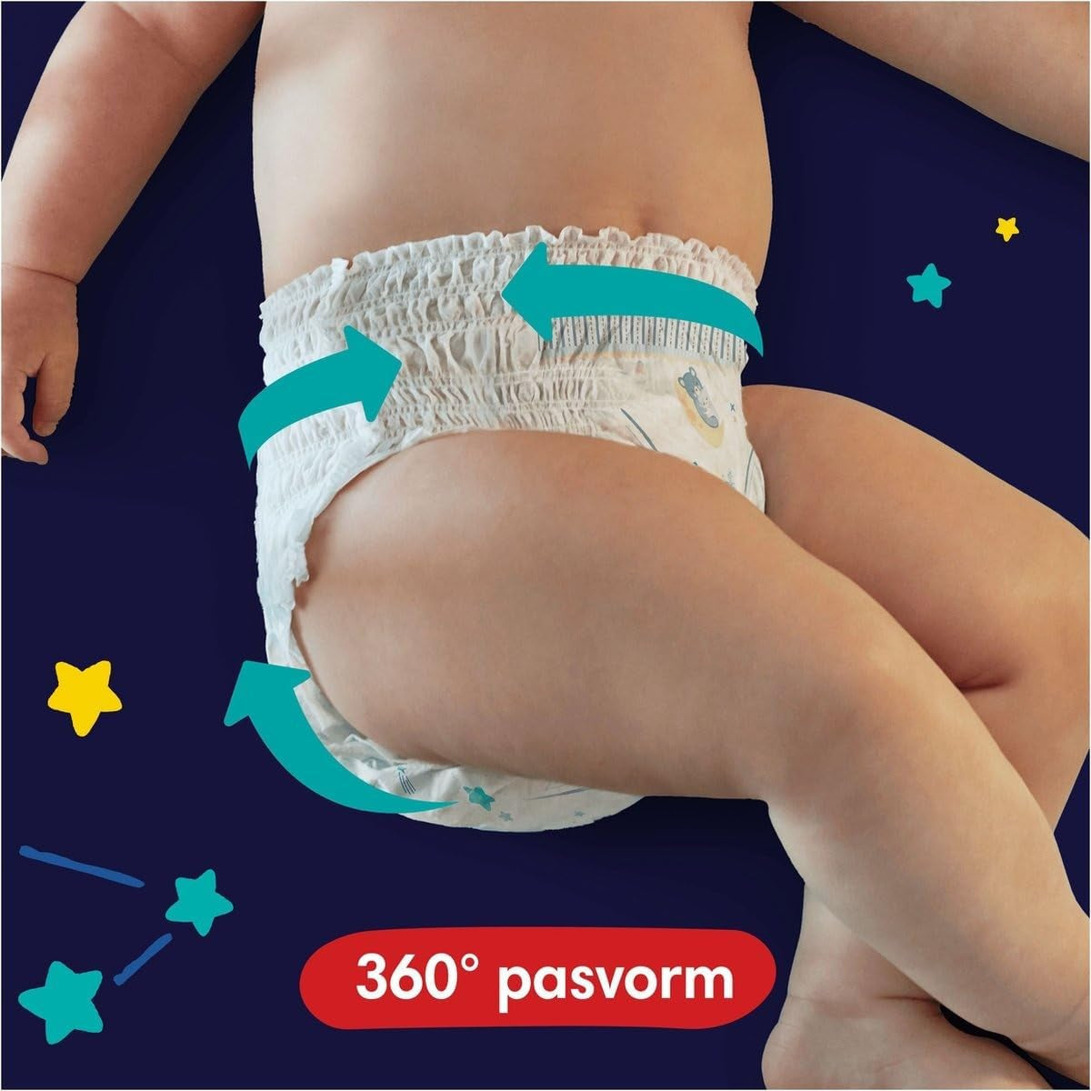 Pampers - Halkfria babynattbyxor - Storlek 6 - Liten förpackning - 30 stycken - 15+ kg