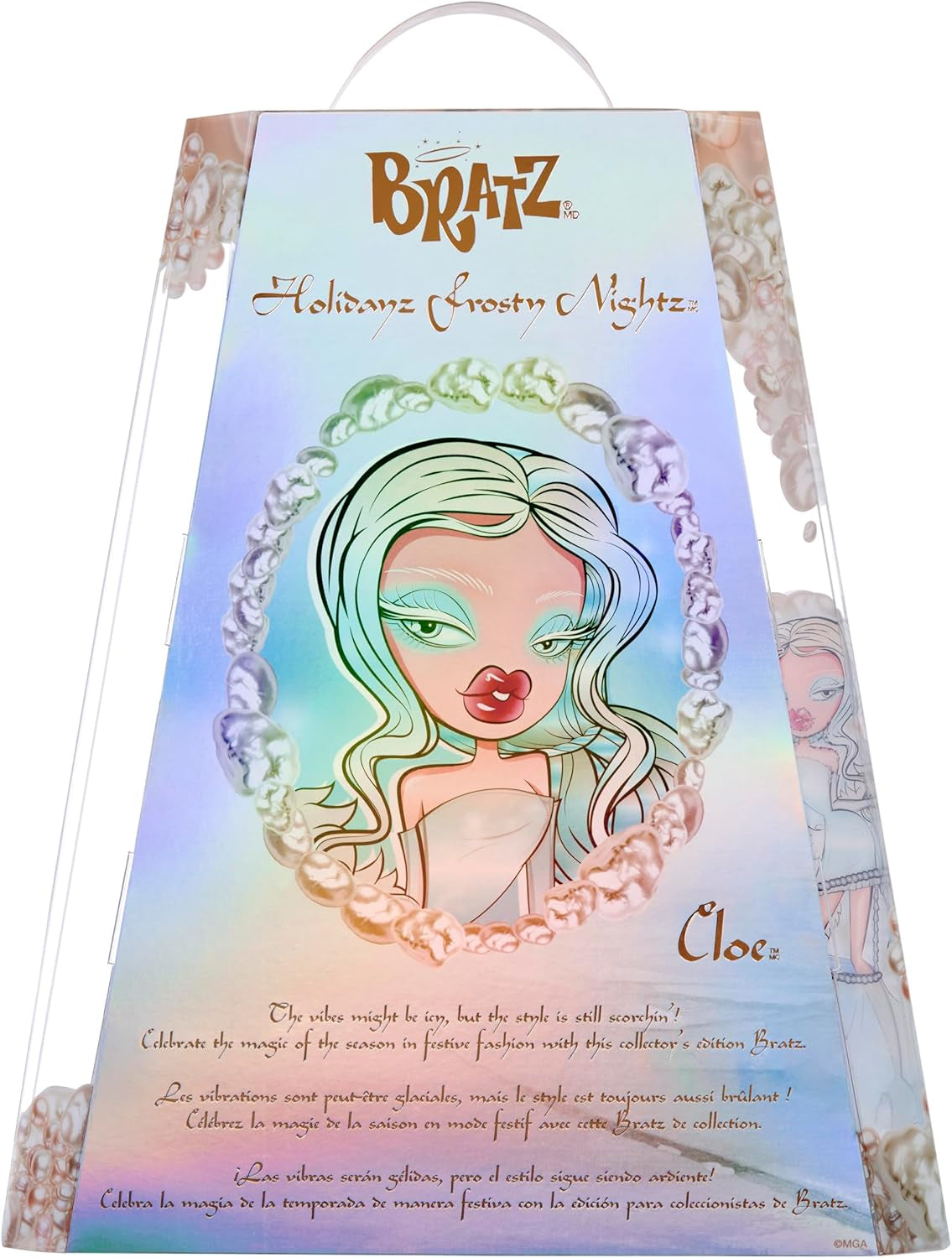 Bratz Holidayz Frosty Nightz - Chloe Doll (Collector's Edition) med riktiga kläder och accessoarer