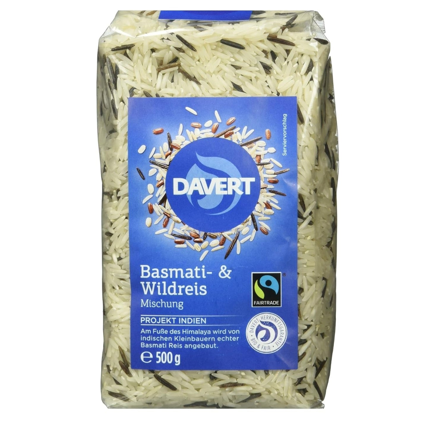 Davert Basmati och vildrismix, ekologisk, 500g