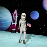 Mattel Barbie Miss Astronaut samlardocka med silverdräkt, rymdstövlar och hjälmtillbehör, vintagereproduktion av 1965 original, JBJ48 Naty Shop Dolls