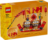 LEGO semesterkalender, kinesisk julklapp för pojkar och flickor, byggset för månnyår, låter barn leka fantasifullt, festleksak, dekoration för kinesiskt nyår 40678 Byggset Besuche den LEGO-Store