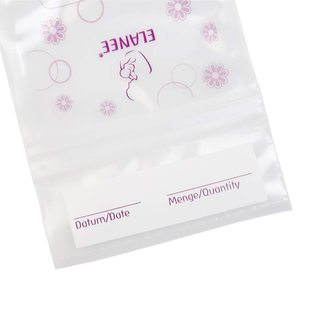 ELANEE bröstmjölkspåsar, med neutral smak och försteriliserade tillbehör Mat och amning Bebe Naty Shop