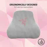 Razer Head Cushion - Nack- och huvudkudde för spelstolar (ergonomisk design, memory foam, mjukt svart sammetsöverdrag) Quartz Naty Shop Standardkuddar