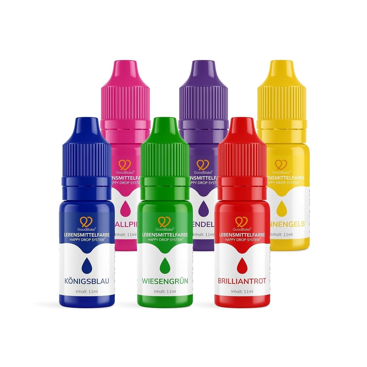 Goodbake Pink Food Coloring (11ml) - Intensiv matfärgning - Mycket koncentrerad färg - För färgning av kakor, fondant, smörkräm, drycker, slime och många andra föremål. 100% vegan