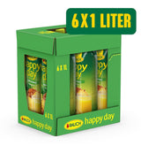 Rauch Happy Day Ananas | Explosion av tropiska smaker | Tillverkad av 100 % koncentrerad ananasjuice | 6 x 1 liter, Tetra Prisma Alkoholfria drycker Naty Shop
