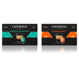 Espresso Forte 50 Pads för professionell Nespresso Machine - 7/10 Intensity - UTZ-zertifiziert & Espresso Decaffeinato 50 Pads för professionell Nespresso Machine - 7/10 Intensity