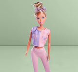Simba 105733619 - Steffi Love Hula Hoop, leksaksdocka med sportoutfit, Hula Hoop och mekanisk funktion, 29 cm, åldrar 3+