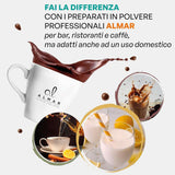 Italiensk varm choklad Cortina CLASSIC smak - (15 X 30 g) En portion, kuvert, 450 g kakao och varm choklad Naty Shop