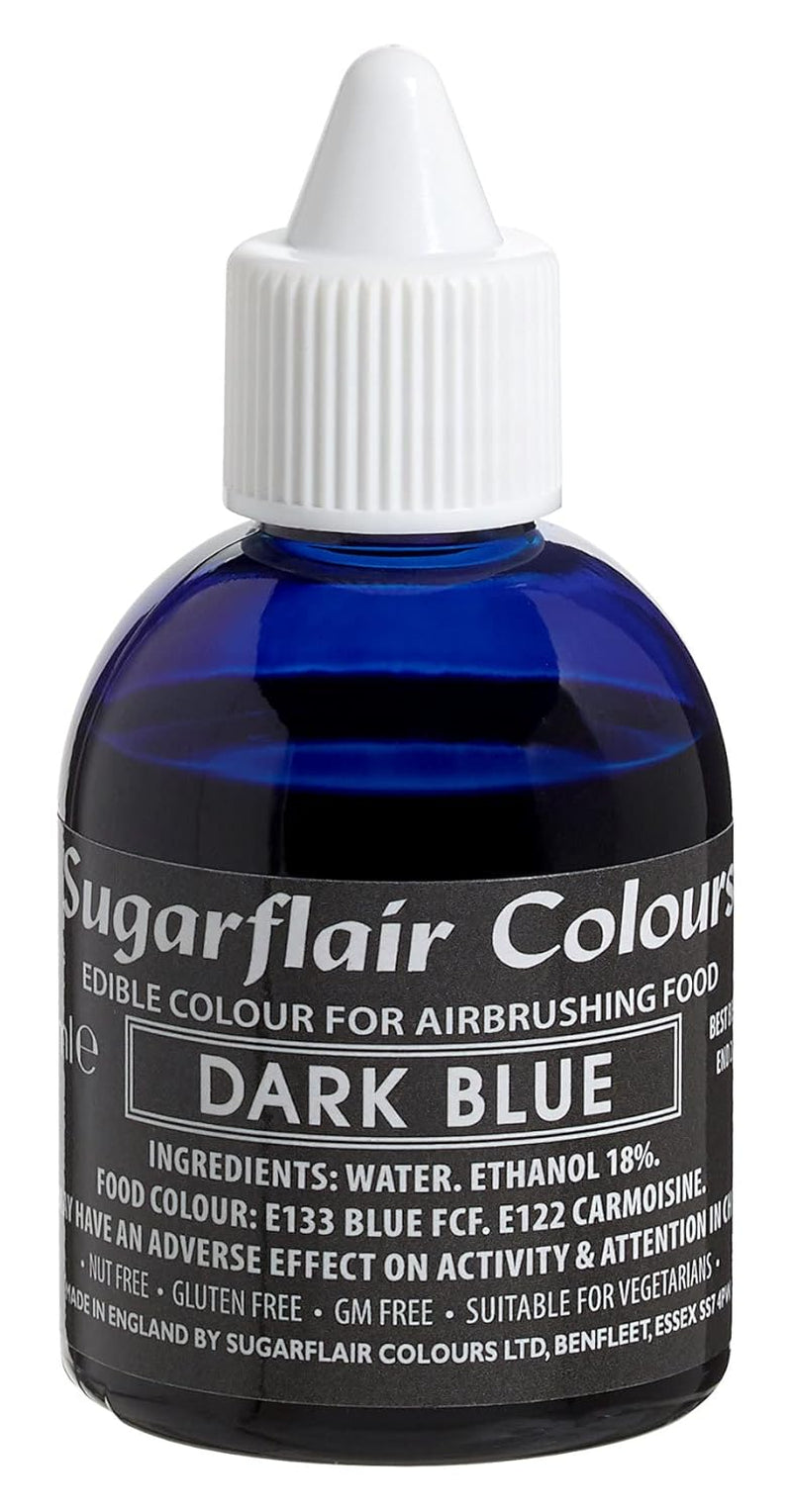 Sugarflair Airbrush Matfärgning Guldguld Ätbar flytande matfärgning Airbrush Färgning Kakor Muffins Glasyr och tårtdekorering - 60ml