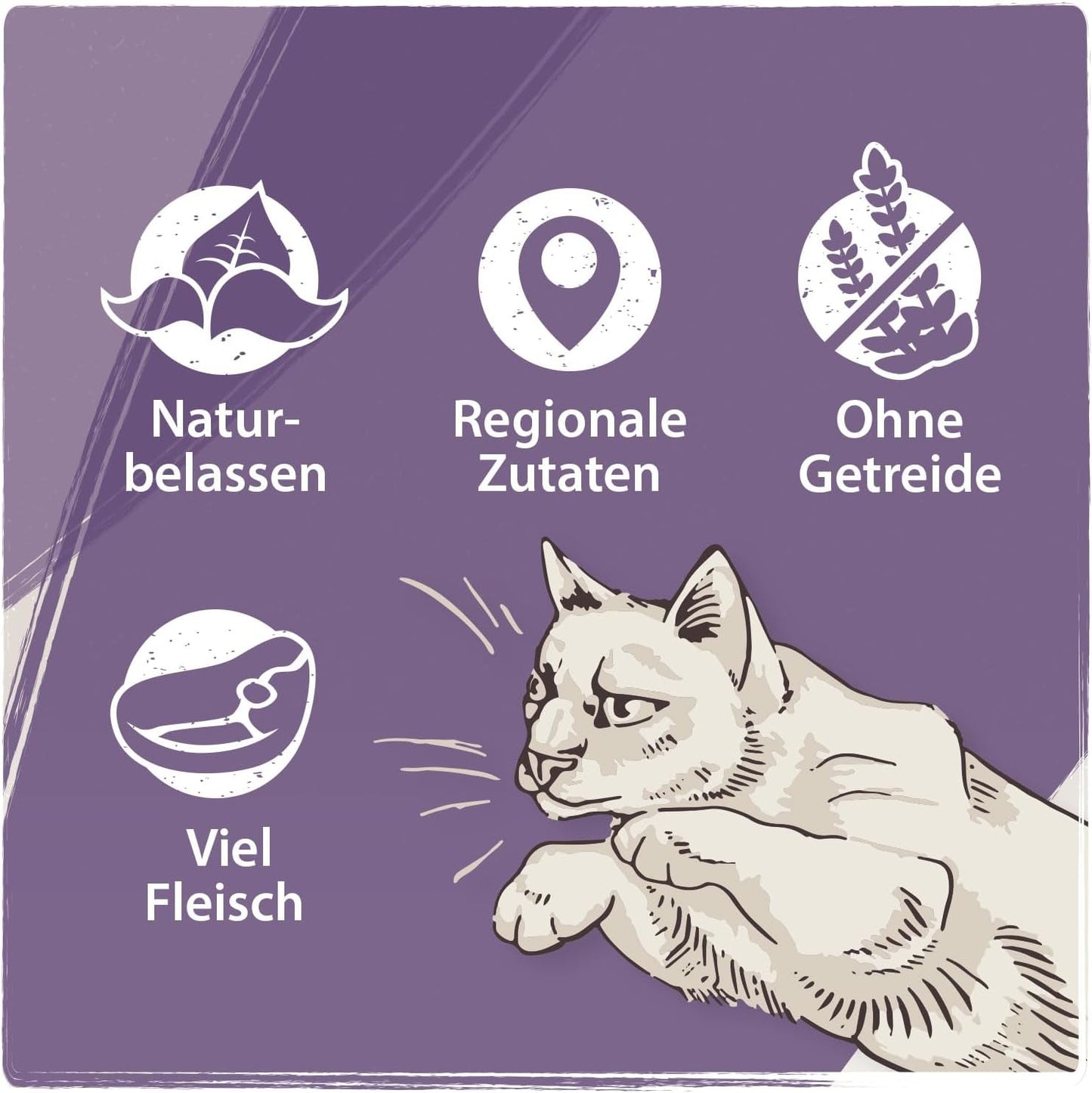 Venandi Animal - Premium Wet Cat Food - Horse as Monoprotein, förpackning om 12 (12 x 125 g), Spannmålsfri, Monoprotein