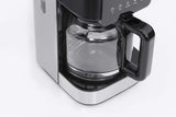 CASO Coffee Taste and Style espressomaskin med permanent filter, 1,5 l, optimal bryggtemperatur 92-96 °C, anti-droppsystem, optimerat brygghuvud, rostfritt stål, 12 koppar