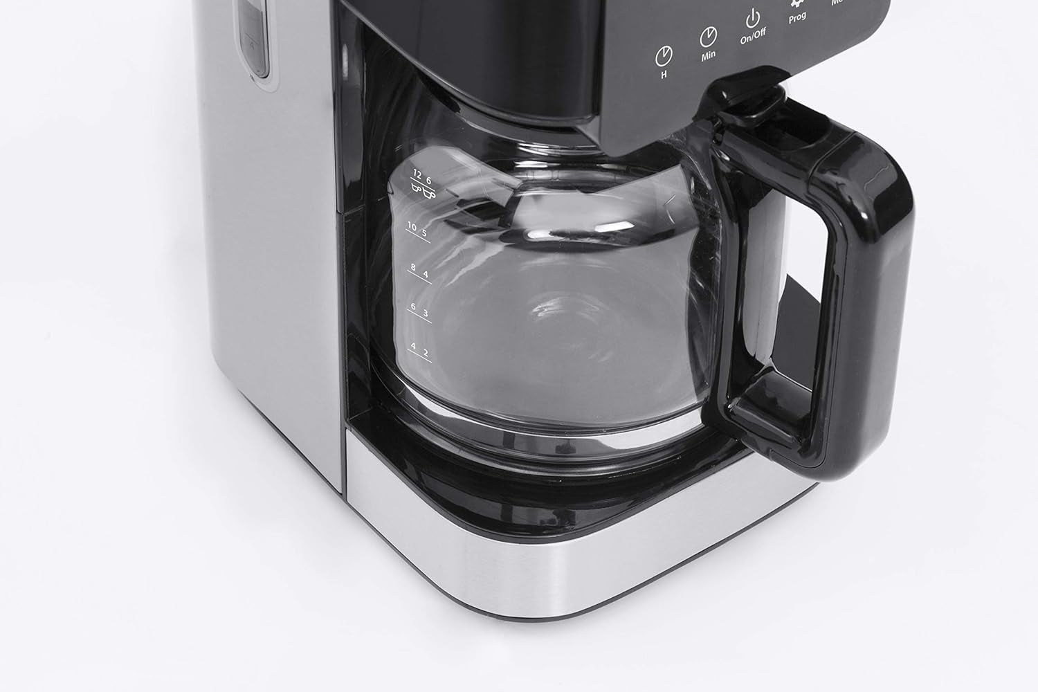 CASO Coffee Taste and Style espressomaskin med permanent filter, 1,5 l, optimal bryggtemperatur 92-96 °C, anti-droppsystem, optimerat brygghuvud, rostfritt stål, 12 koppar