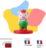 De tre små grisarna ljudfigur - berättelser med ljud - leksak, pedagogiskt innehåll, fransk version, barn i åldrarna 4 till 6 Bebe Toys Naty Shop