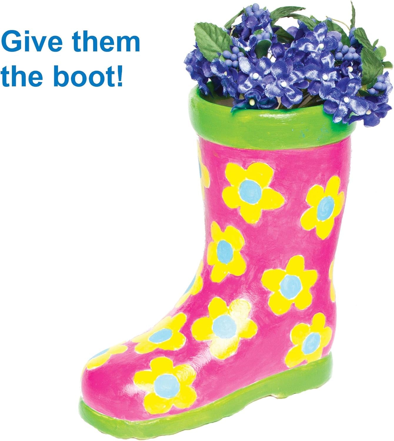 Baker Ross 'Wellies' keramiska krukor för barn (2-pack)