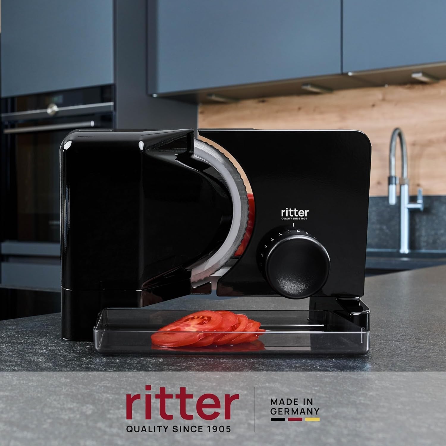 Ritter E 16 Duo plus Multifunktionell elektrisk skär- och skärmaskin i metall med miljövänlig motor, tillverkad i Tyskland Shredders and Slicers Naty Shop