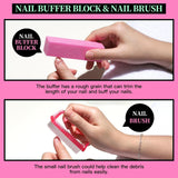 FANDAMEI Manikyr Set, Buffer Für Nägel, Nagelfeile 100/180, Nagelfeilen Für Gelnägel, Nagelhautschieber, Buffer Für Gelnägel, Feilen Für Gelnägel, Nagelzange, Nagelfeilen Set, Maniküre & Pedikyr Set