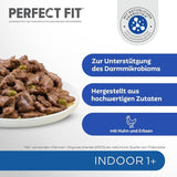 PERFECT FIT™ påsar för katter, inomhus, med kyckling, 12 x 85 g