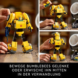 LEGO Icons Transformers Bumblebee, Vuxen samlarrobot Actionfigur, Filmbyggsats för science fiction-fans, Kan förvandlas till en bil, Äventyrsleksak 10338 Byggset Besuche den LEGO-Store