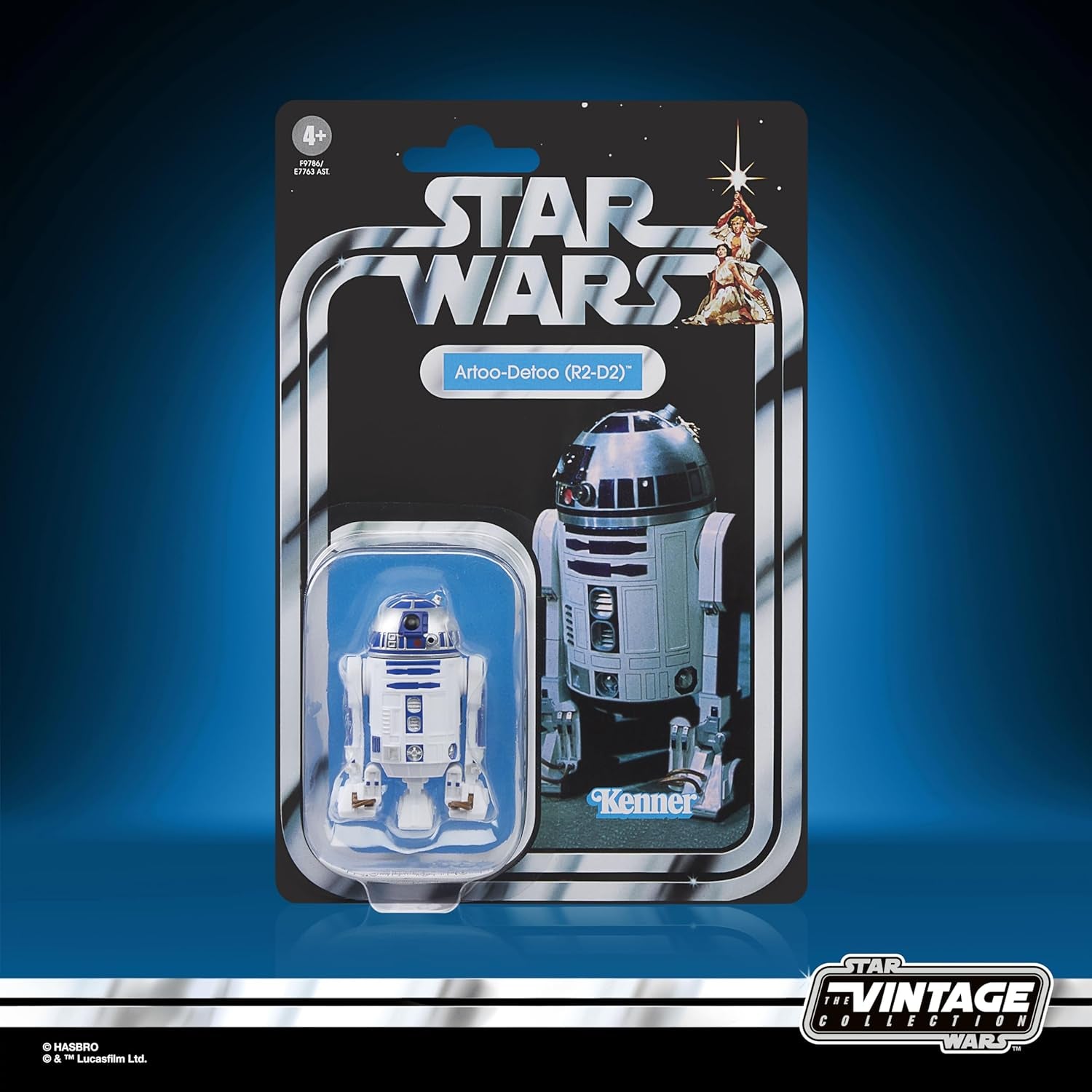 Star Wars the Vintage Collection R-Zwo D-Zwo (R2-D2), Star Wars: A New Hope Collectible Figure (9,5 cm skala) Actionfigurer Naty Shop