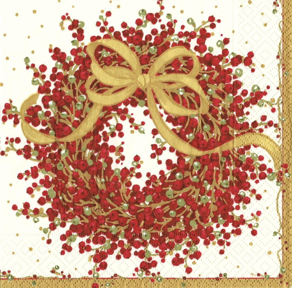 8070C treskiktspappersservetter, 20 stycken, 25 X 25 cm, pepparbär